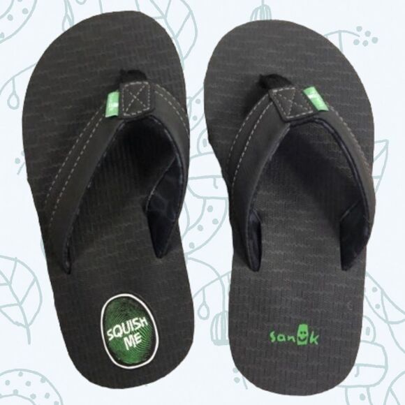 Sanuk Rootbeer flip flops - Picture 1 of 2